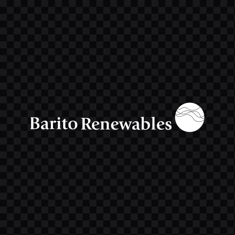 Barito Renewables white logo PNG