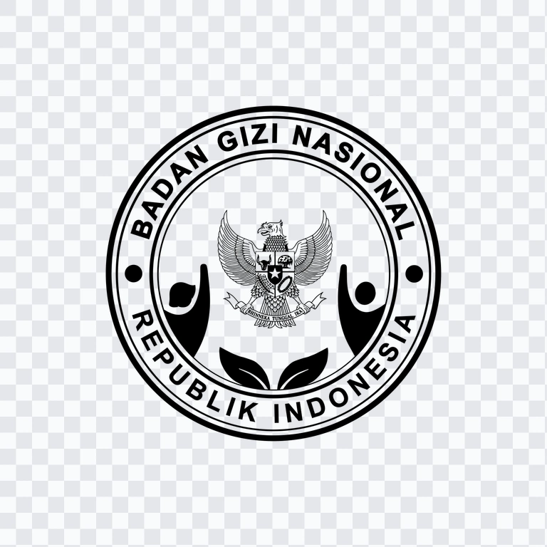 Badan Gizi Nasional (BGN) black logo PNG