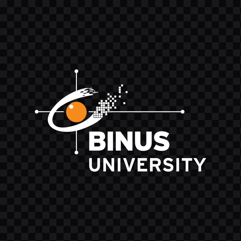 BINUS University white logo SVG