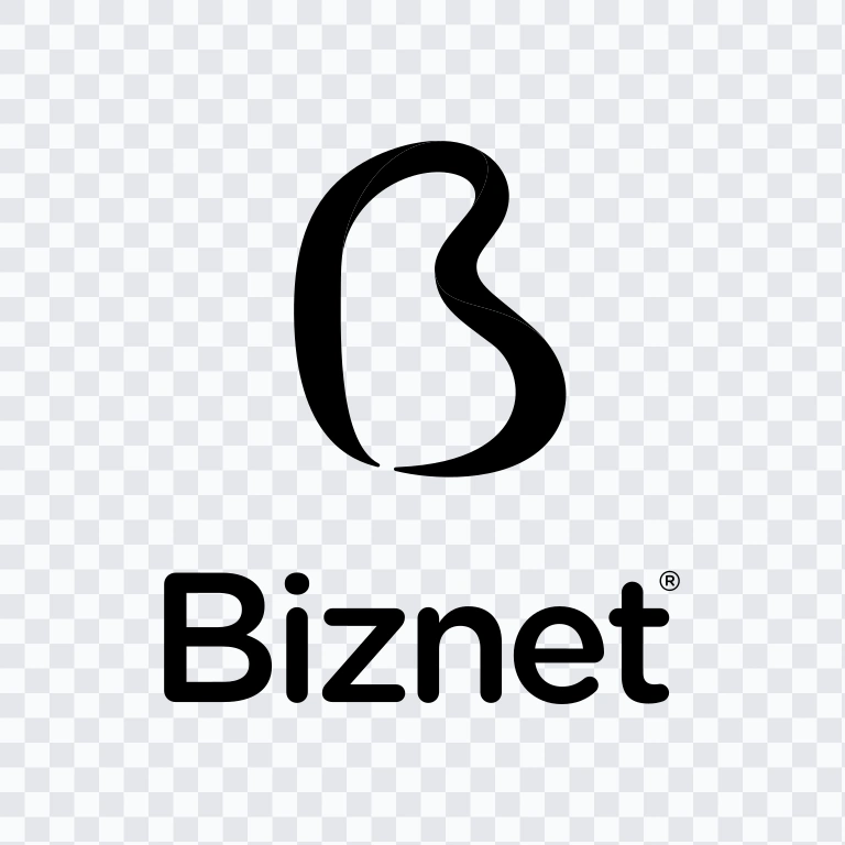 logo Biznet hitam PNG