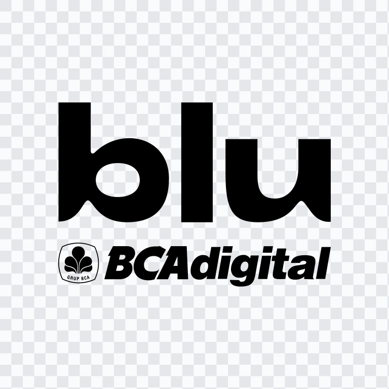 blu by BCA Digital black logo SVG