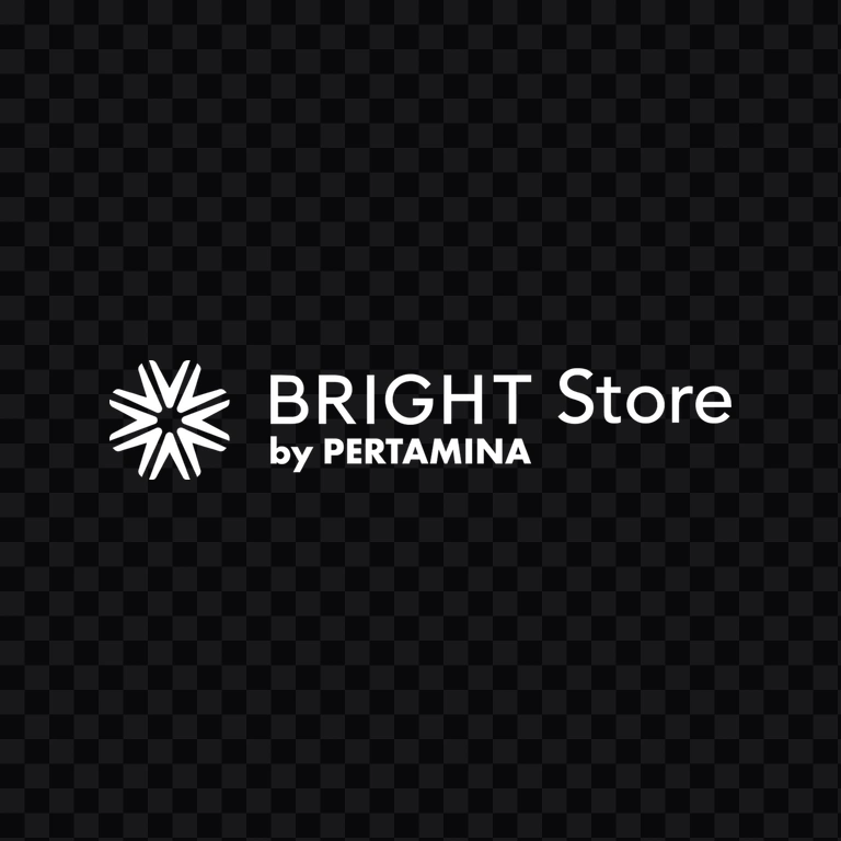 logo Bright Store putih PNG