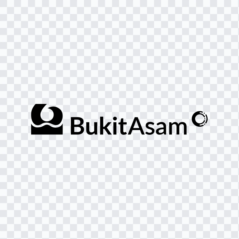 Bukit Asam black logo SVG