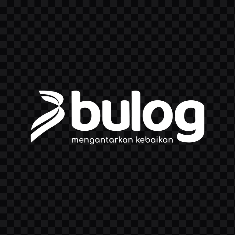 Bulog white logo PNG