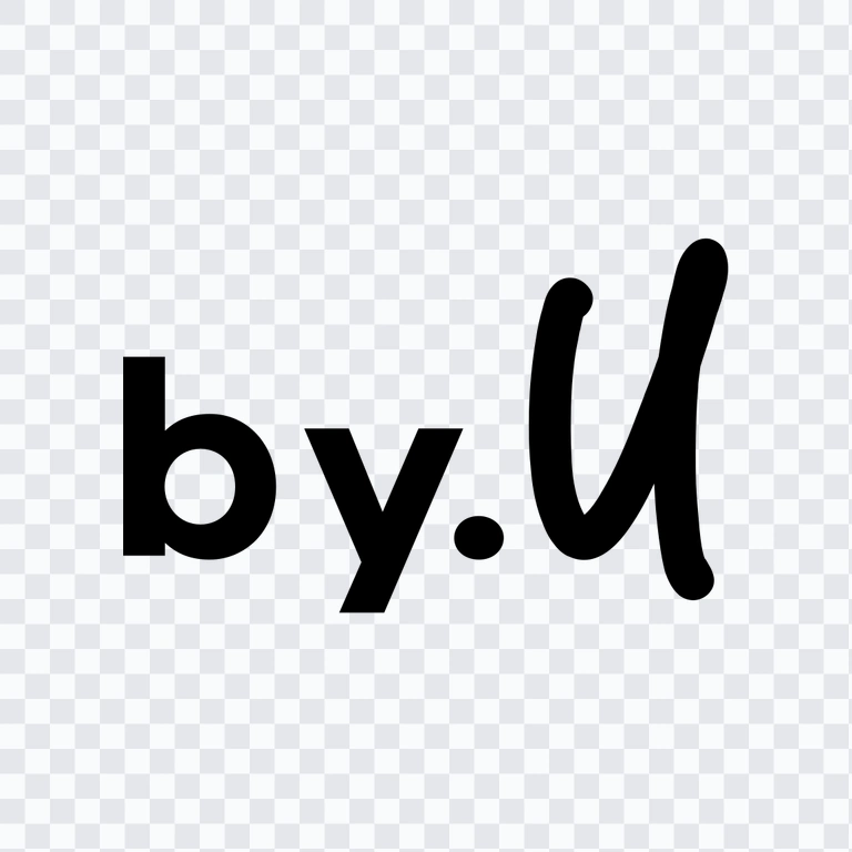 by.U black logo PNG