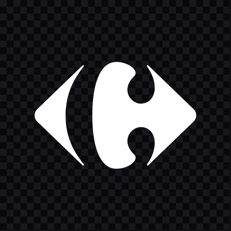 Carrefour white icon PNG