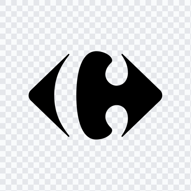 Carrefour black icon PNG