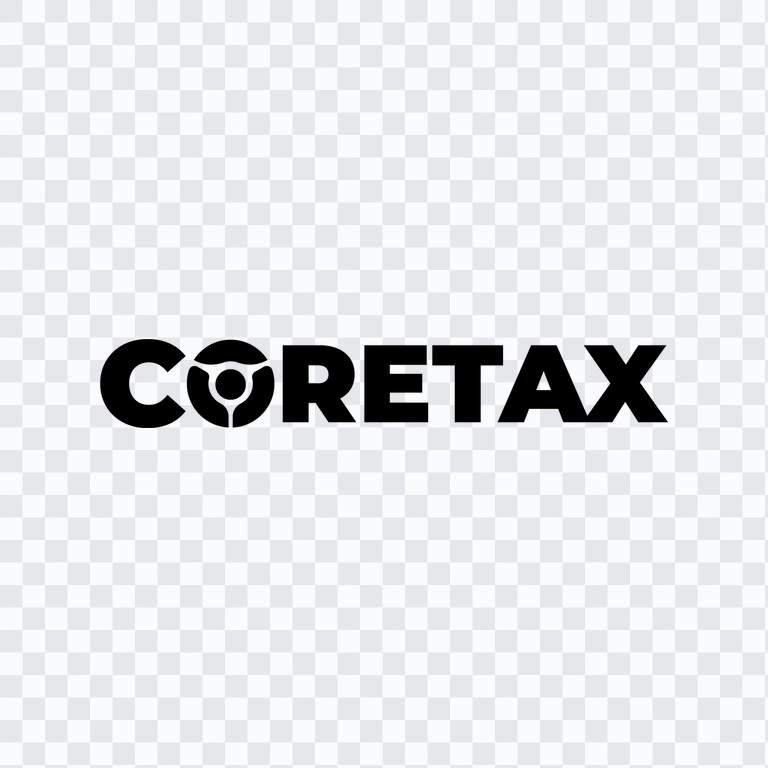 Coretax black logo PNG