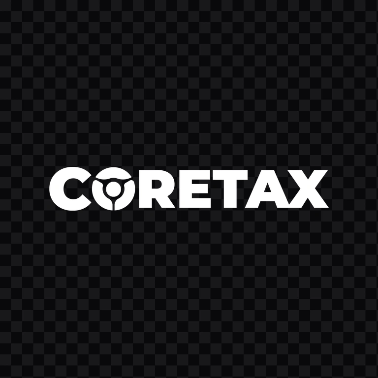 Coretax white logo PNG