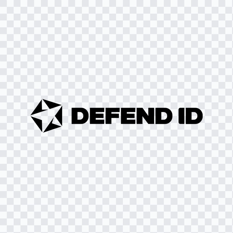 Defend ID black logo PNG