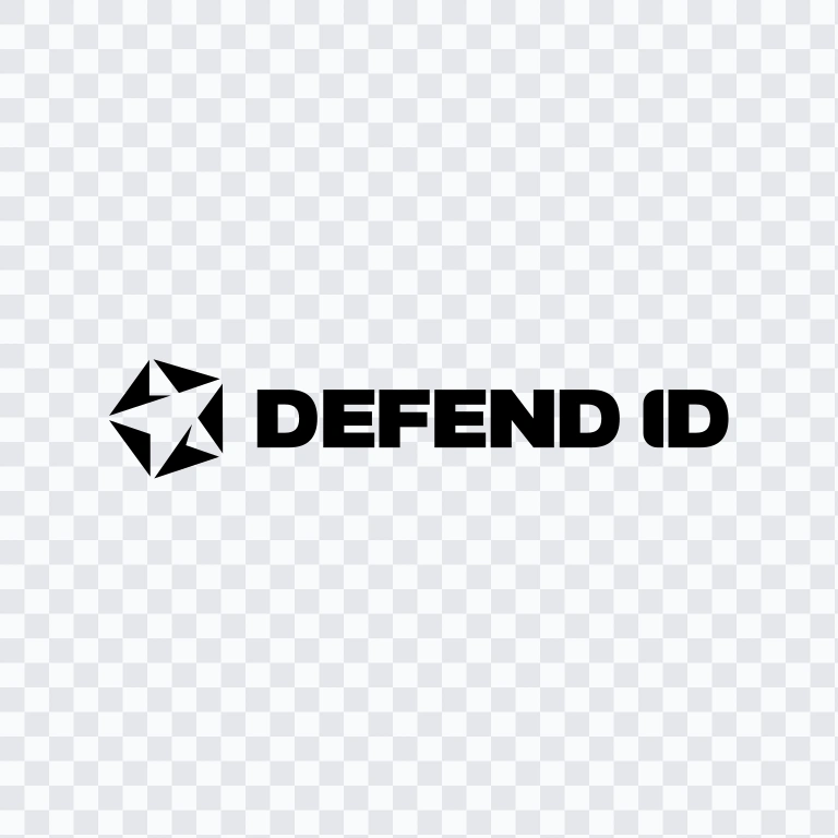 logo Defend ID Horizontal hitam SVG