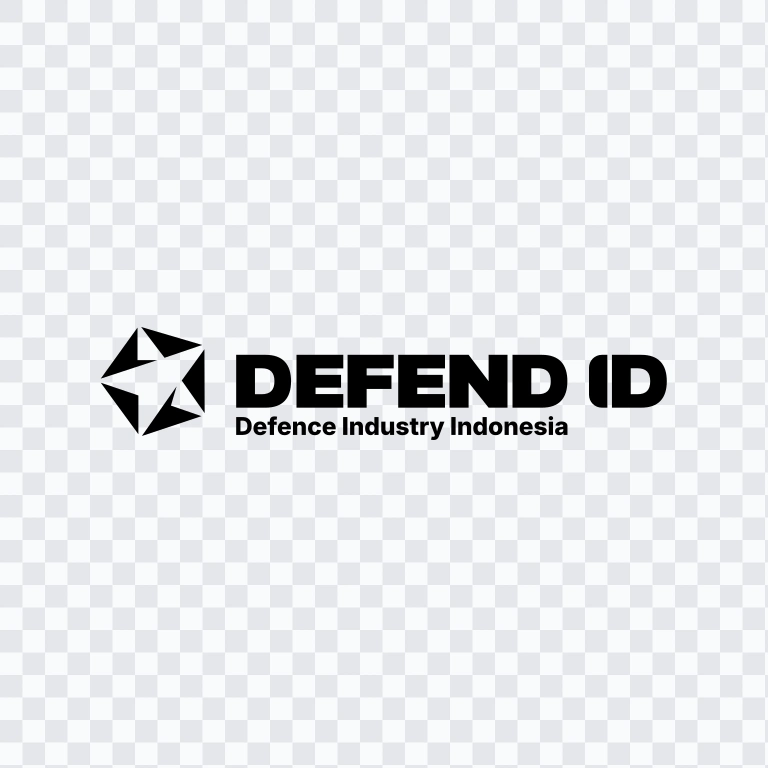 logo Defend ID Horizontal Dengan Slogan hitam SVG