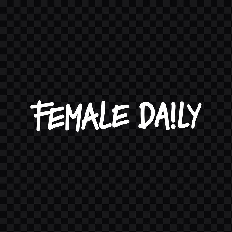 Female Daily white logo SVG