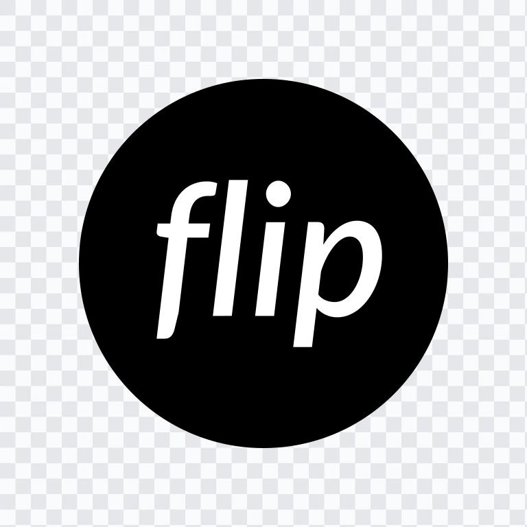 Flip black logo SVG