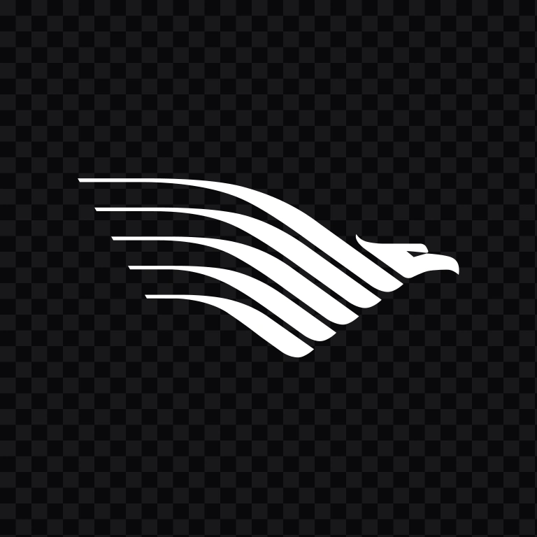 Garuda Indonesia white icon SVG