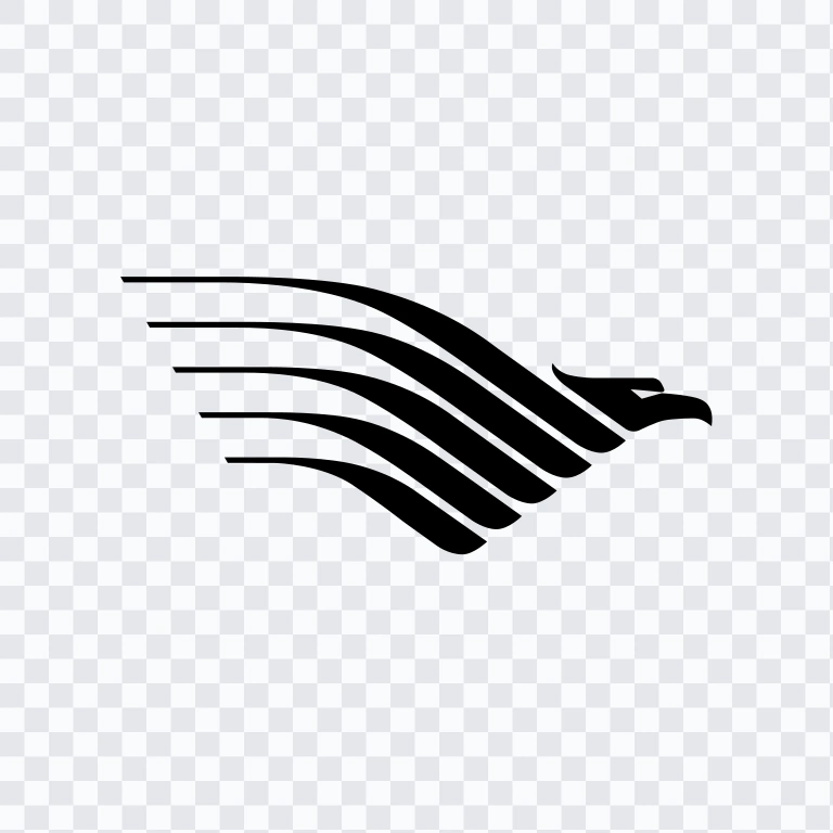 Garuda Indonesia black icon SVG