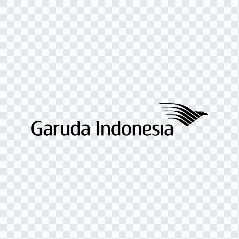 Garuda Indonesia black logo SVG