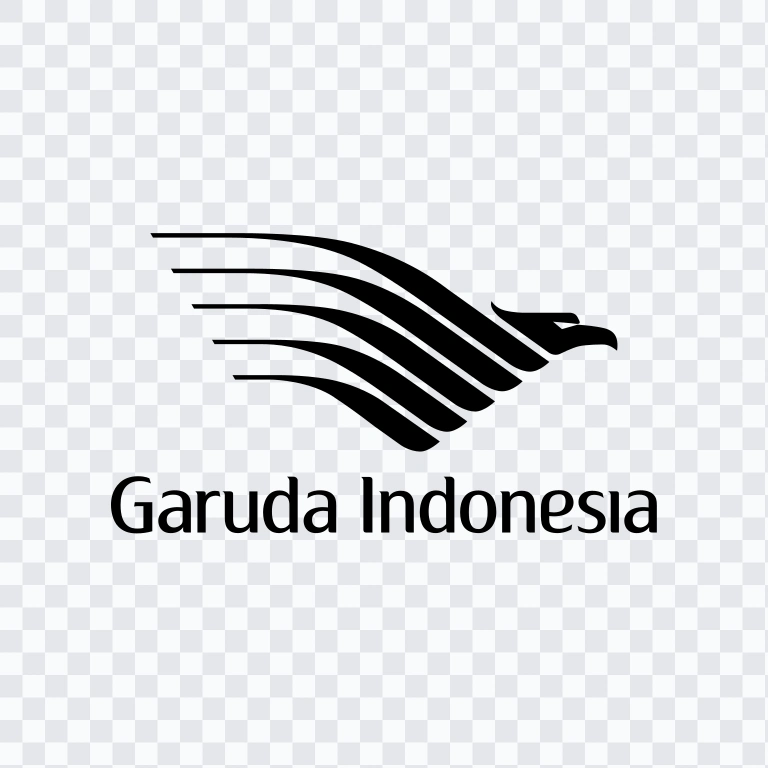 Garuda Indonesia black logo SVG