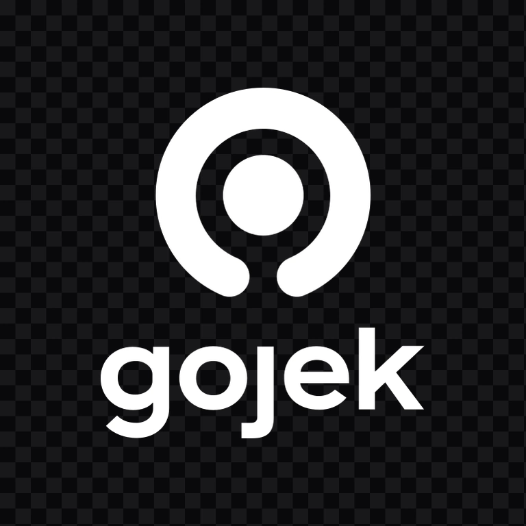 Gojek white logo PNG