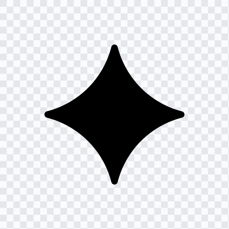 Google Gemini black icon PNG