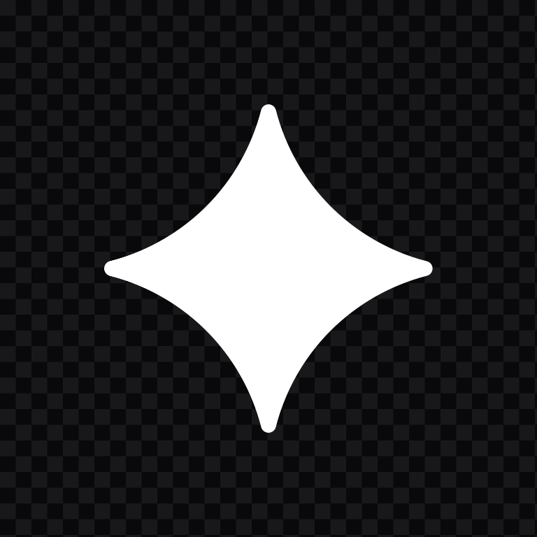 Google Gemini white icon PNG