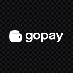 GoPay white logo PNG