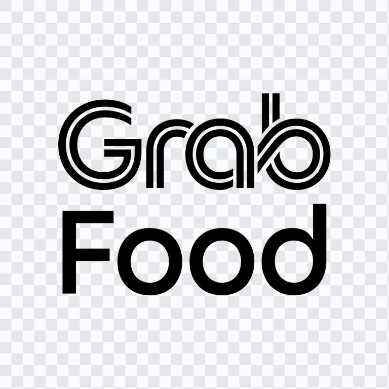 GrabFood black logo PNG