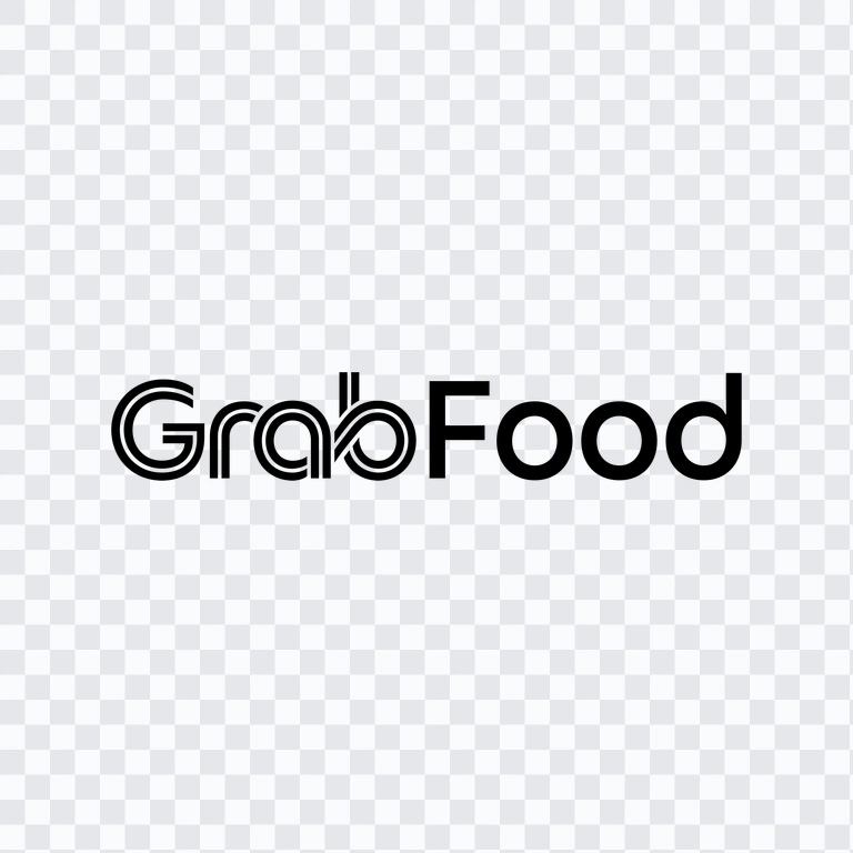 GrabFood black logo PNG