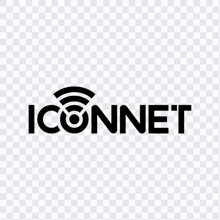 ICONNET black logo PNG