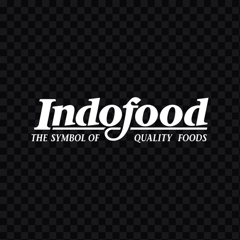 Indofood With Slogan white logo SVG