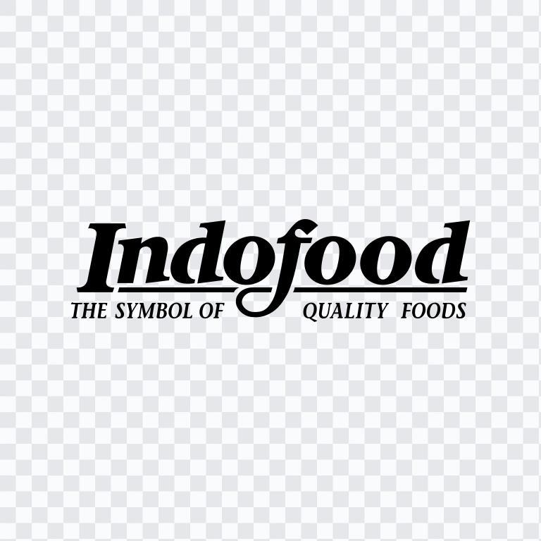 Indofood With Slogan black logo SVG
