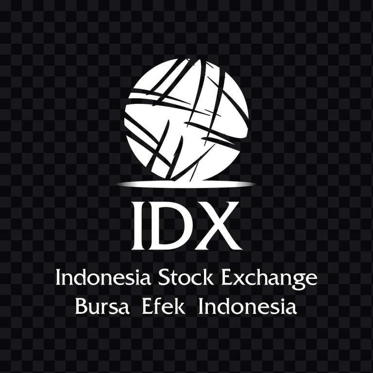 Indonesia Stock Exchange (IDX) white logo PNG