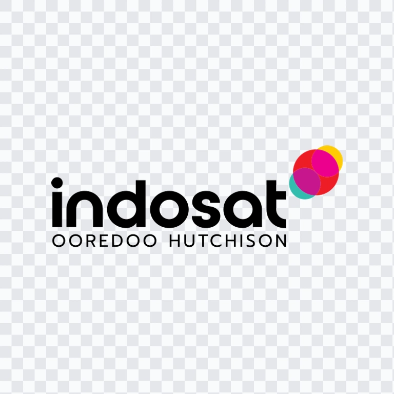 Indosat Ooredoo Hutchison black logo SVG