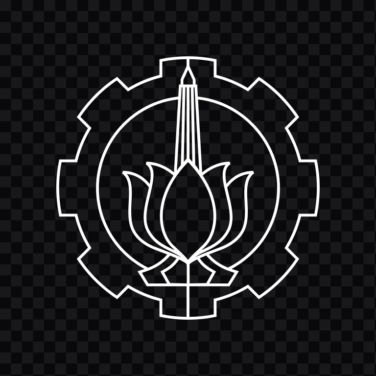 Institut Teknologi Sepuluh Nopember (ITS) white icon SVG