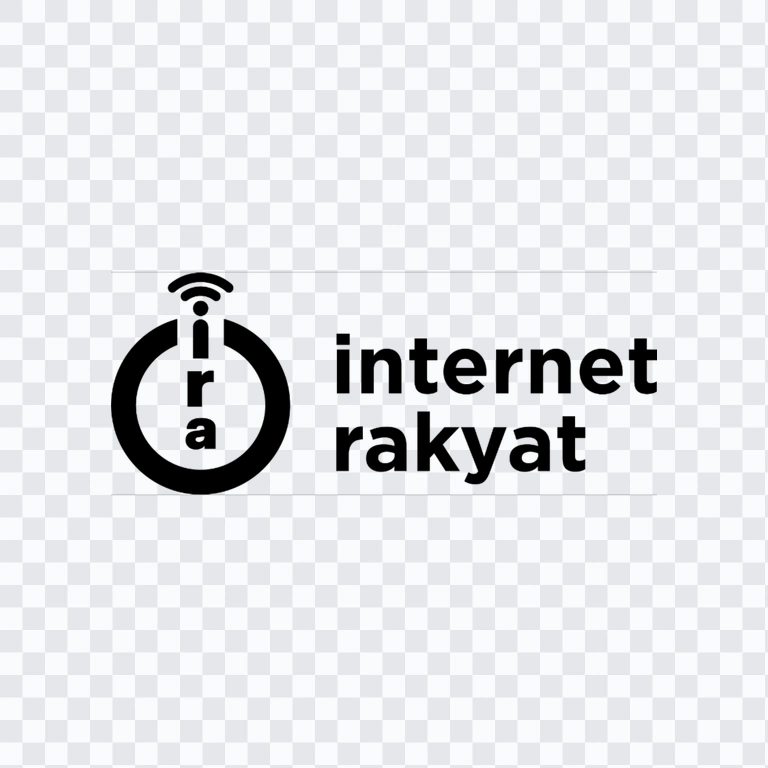 Internet Rakyat black logo PNG