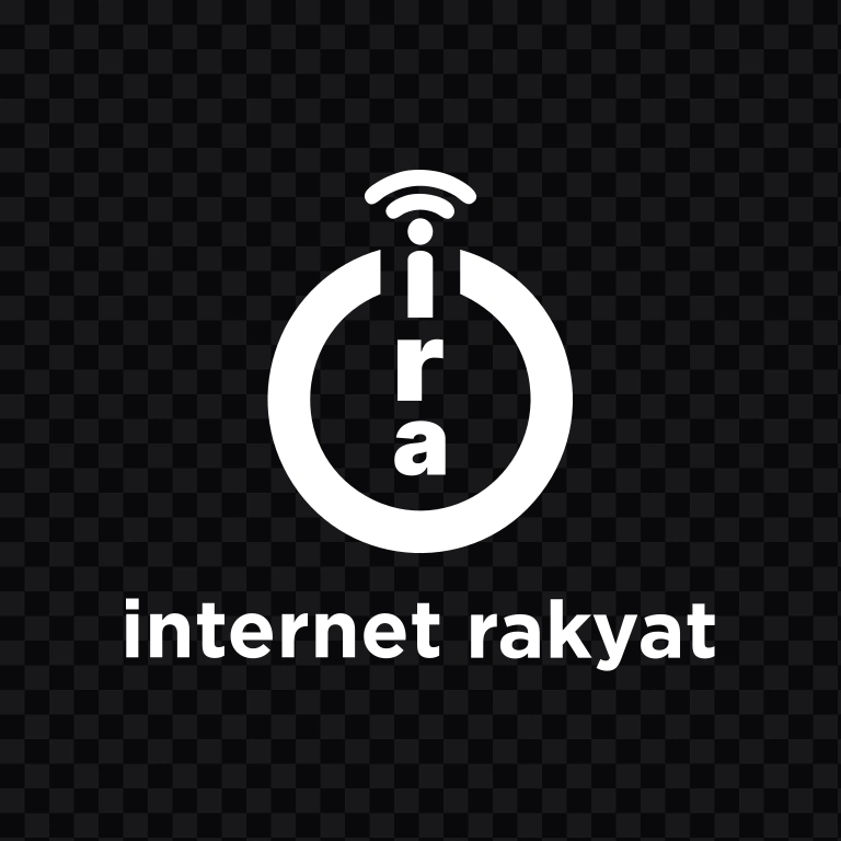 Internet Rakyat Vertical white logo SVG