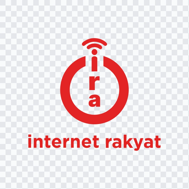 Internet Rakyat Vertical colored logo SVG