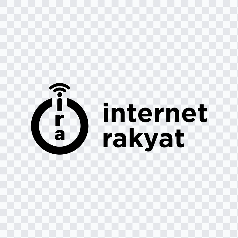 Internet Rakyat Horizontal black logo SVG