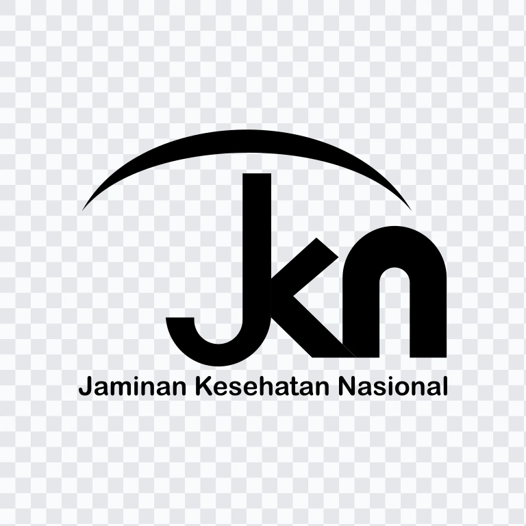 JKN (Jaminan Kesehatan Nasional) black logo SVG