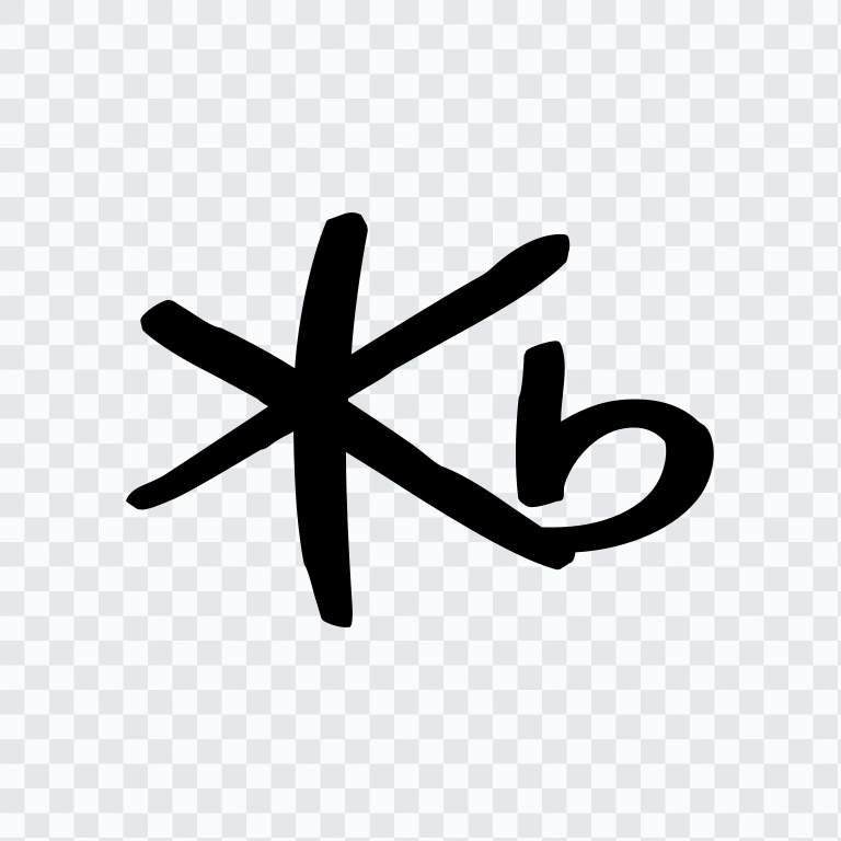 KB Bank black icon SVG