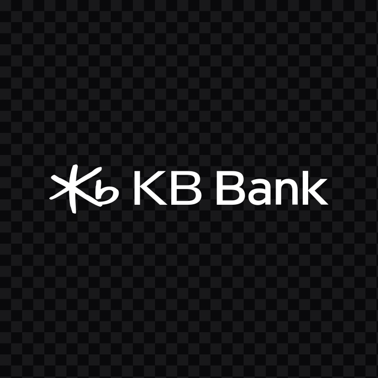 KB Bank white logo SVG