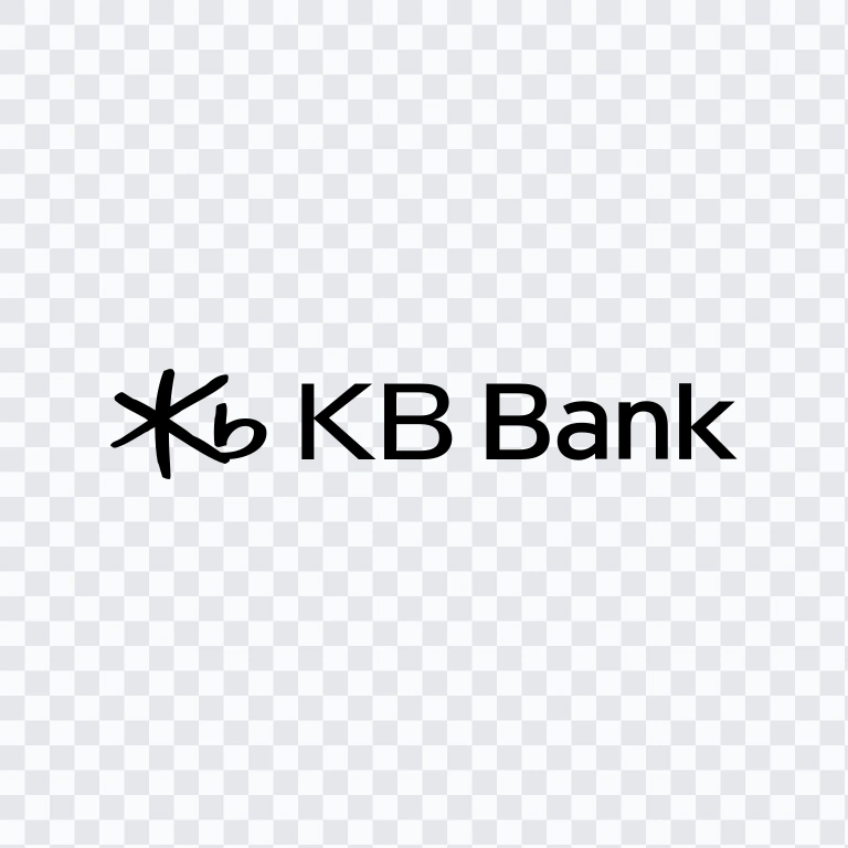KB Bank black logo SVG