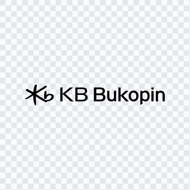 KB Bank black logo SVG
