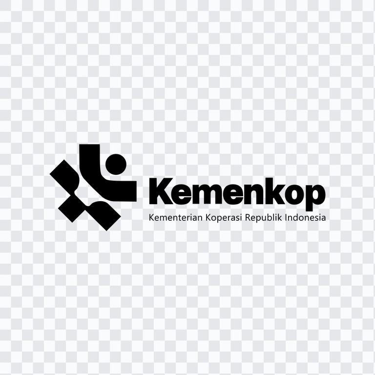 Kemenkop black logo PNG