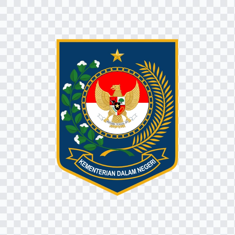 logo Kementerian Dalam Negeri / Kemendagri berwarna PNG