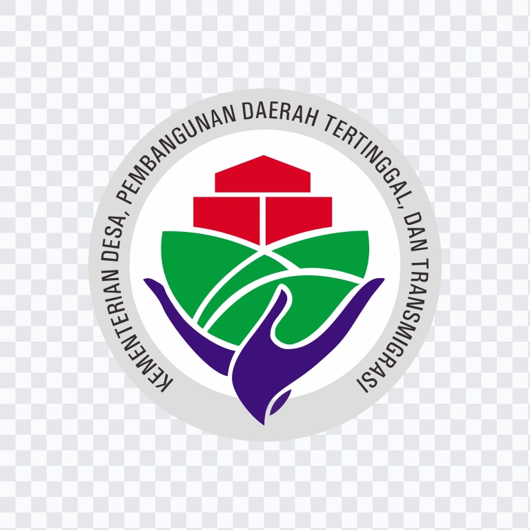 logo Kementerian Desa & PDT / Kemendesa berwarna PNG