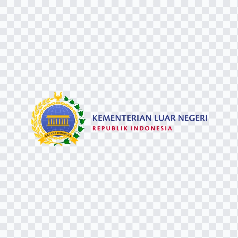 logo Kementerian Luar Negeri / Kemlu berwarna PNG
