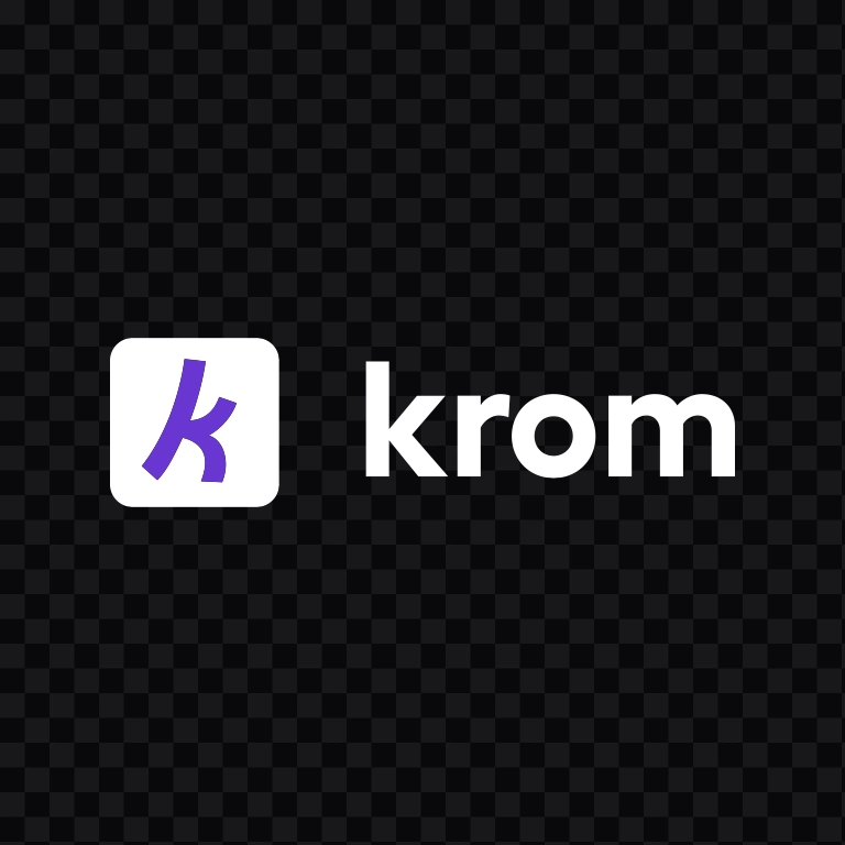 logo Krom Bank putih SVG