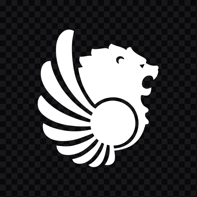 Lion Air white logo mark SVG