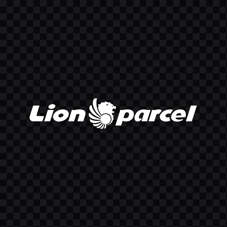 Lion Parcel white logo PNG